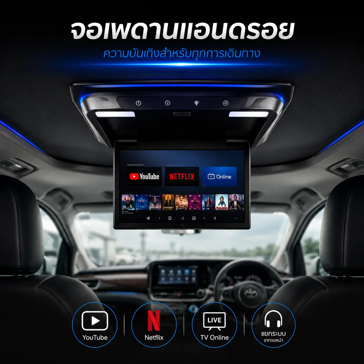 จอเพดาน ระบบแอนดรอยด์